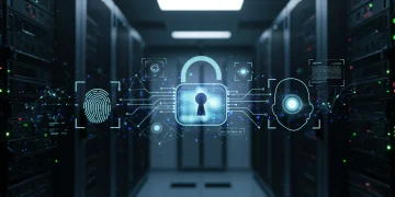 Advanced MFA solutions protecting a secure data network in a modern U.S. business setting.