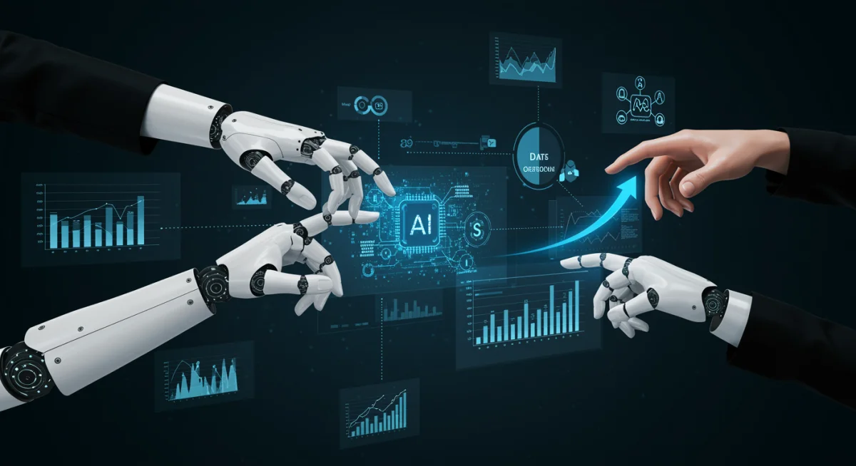 Data flow and AI algorithms optimizing customer interactions