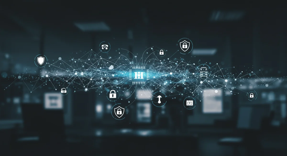 Neural network visualizing AI's role in preventing banking fraud