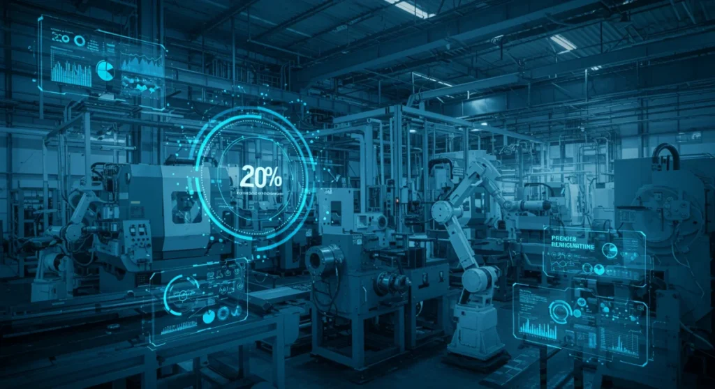 AI for Predictive Maintenance: 20% Downtime Cut for US Industries