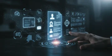 AI analyzing tech resume for US job applications