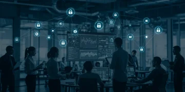 Cybersecurity team analyzing data on multiple screens, illustrating a robust incident response plan