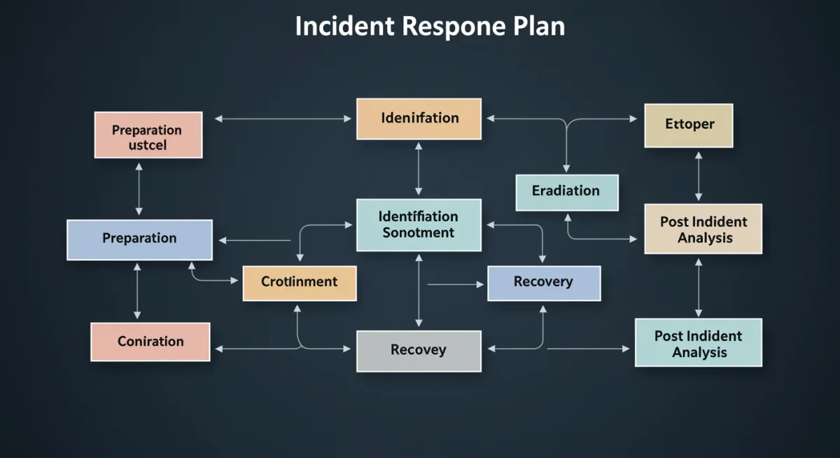 Flowchart of the incident response lifecycle stages