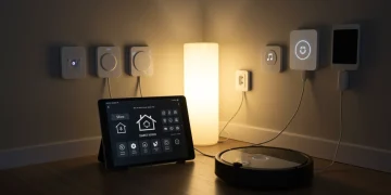 Maximize Smart Home Device Lifespan: 6 Key Maintenance Tips Smart home devices in a modern living room setting