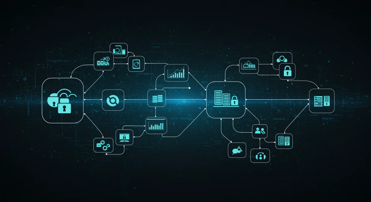 Data flow into a centralized SIEM platform
