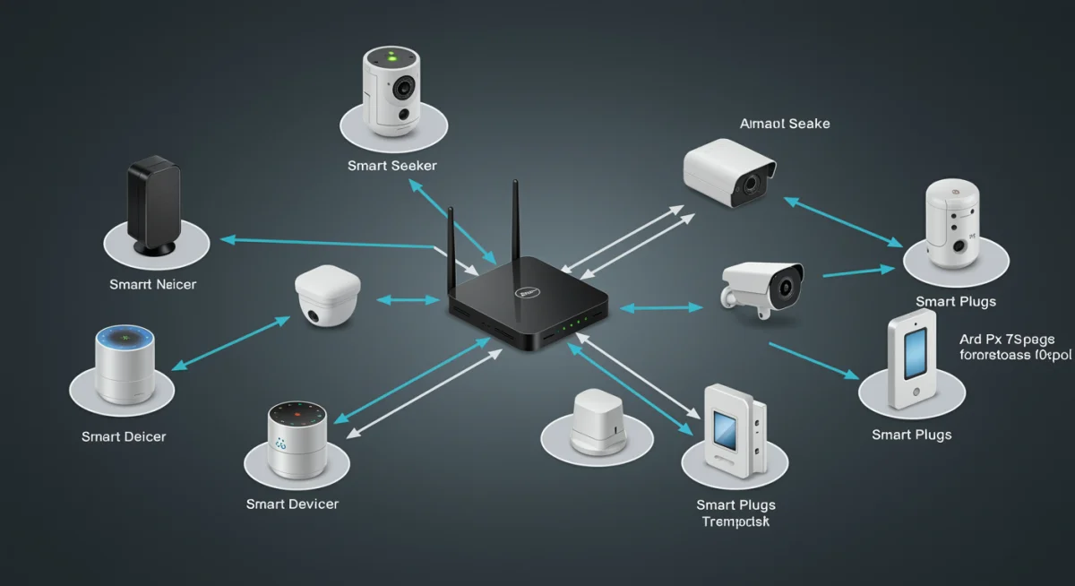 Detailed diagram of a robust smart home network infrastructure