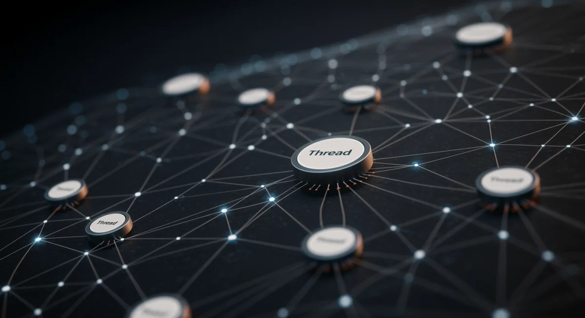 Thread network mesh for smart home devices