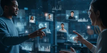 US tech professionals connecting virtually, expanding influence