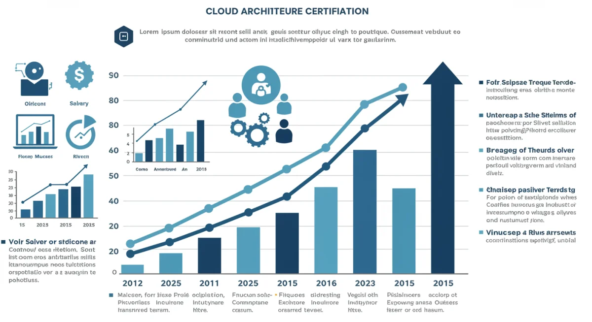 Infographic displaying salary growth for certified cloud professionals.