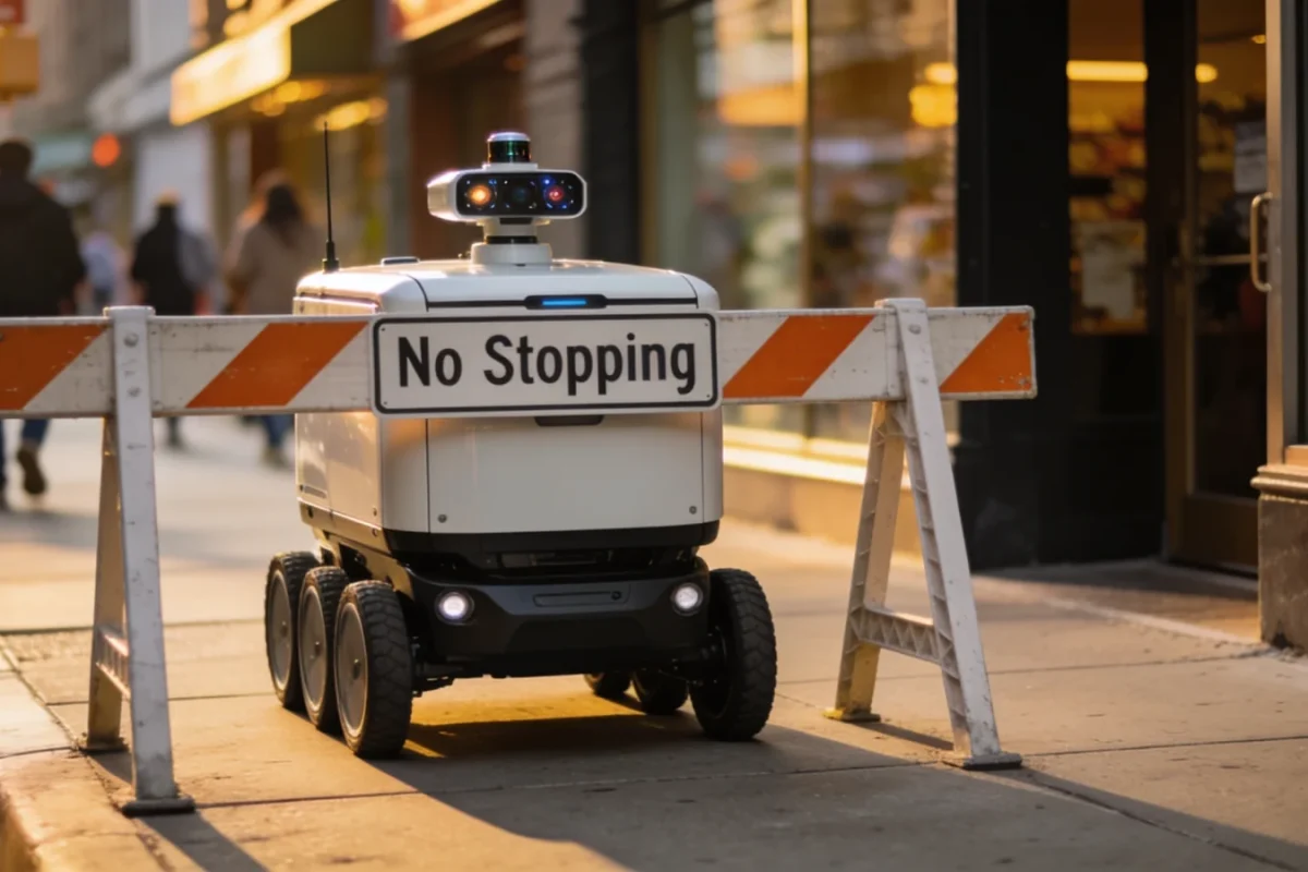 autonomous delivery robots facing city policy barriers?