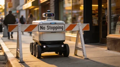 autonomous delivery robots facing city policy barriers?